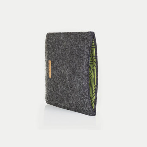 Tas voor Kobo Clara 2E | gemaakt van vilt en biologisch katoen | antraciet - strepen | Model "LET"