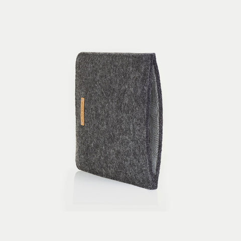 Tas voor Tolino Shine 3 | gemaakt van vilt en biologisch katoen | antraciet - sporen | Model "LET"