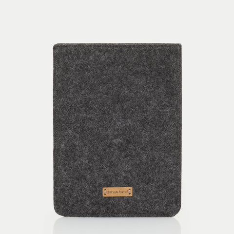 Hoesje voor Kindle Oasis 10 | gemaakt van vilt en biologisch katoen | antraciet - kleurrijk | Model "LET"