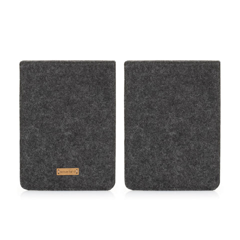 Hoes voor Kindle Paperwhite 6.8 inch | gemaakt van vilt en biologisch katoen | antraciet - bloei | Model "LET"