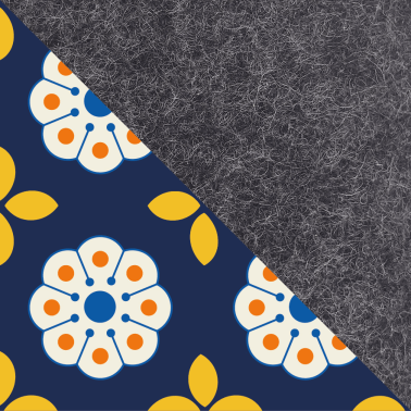 Hoesje voor MacBook Pro 14 | gemaakt van vilt en biologisch katoen | antraciet - Bloom | Model "LET"