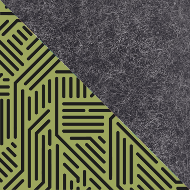 Schoudertas voor Motorola Moto G52 | gemaakt van vilt en biologisch katoen | antraciet - strepen | Model KEDJA
