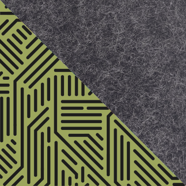 Tas voor Onyx Boox Leaf 2 | gemaakt van vilt en biologisch katoen | antraciet - strepen | Model "LET"